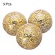 thumbnail image 3 of Uxcell 3Pcs Bolas Decorativas de Vidrio 3.15 pulgadas Orbes Bolas de Centro para Decorar Cuencos, Tono Dorado, 3 of 5