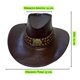 thumbnail image 3 of Sombrero Vaquero Unisex Gorro Gorra Jockey Oeste Fiestas, 3 of 3