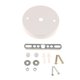 thumbnail image 3 of Placa De Techo Base De Borde Recto Accesorios De Iluminación Colgante Blanco, 3 of 3