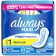 thumbnail image 1 of Toallas Femeninas Always Maxi Talla 1 Regular Sin Aroma 48 unidades, 1 of 8