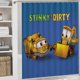 thumbnail image 5 of Juego de Cortina de Ducha de 4 Piezas Desmarcar Temática Stinky y Dirty, 5 of 6
