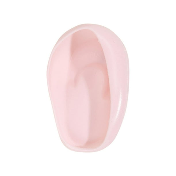 2 Protectores de Silicona para Los Oídos, Herramientas de Belleza para La Protección de Los Oídos, Orejeras Impermeables Reutilizables para Teñir El C Rosa