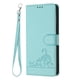 thumbnail image 1 of Funda tipo cartera FOXDOCK para Samsung Galaxy A21 con soporte, ranuras, RFID, diseño de gato, 1 of 5