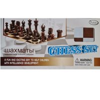 Genérico - Juego Ajedrez Backgammon Dama Tablero Madera Fichas Plastico