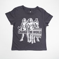 Polera Mujer You Dc Comics Wonder Woman Gris