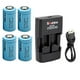 thumbnail image 2 of CR2 Batería Recargable y Cargador 15270 Batería 3.0V para Telémetros de Golf, Telescopios, Juguetes Eléctricos Alarmas de Humo, 2 of 2