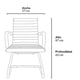 thumbnail image 4 of Silla Visita Bishop Media Negro, 4 of 4