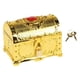 thumbnail image 1 of Cofre Pirata Baúl Tesoro Infantil Caja Joyería Decorativa con Cerradura Estilo Antiguo Multifuncional para Regalar Cumpleaños Decoración Casa Oficina, 1 of 5