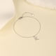 thumbnail image 3 of Pulsera HESHPAWS S925 Sterling Silver Initial A-Z Plata, 3 of 3