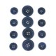 thumbnail image 1 of Botones Bias Bespoke 15 mm/23 mm Azul Oscuro - Pack de 12, 1 of 4