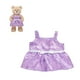 thumbnail image 1 of Vestido Build a Bear morado mariposas para peluche, 1 of 3