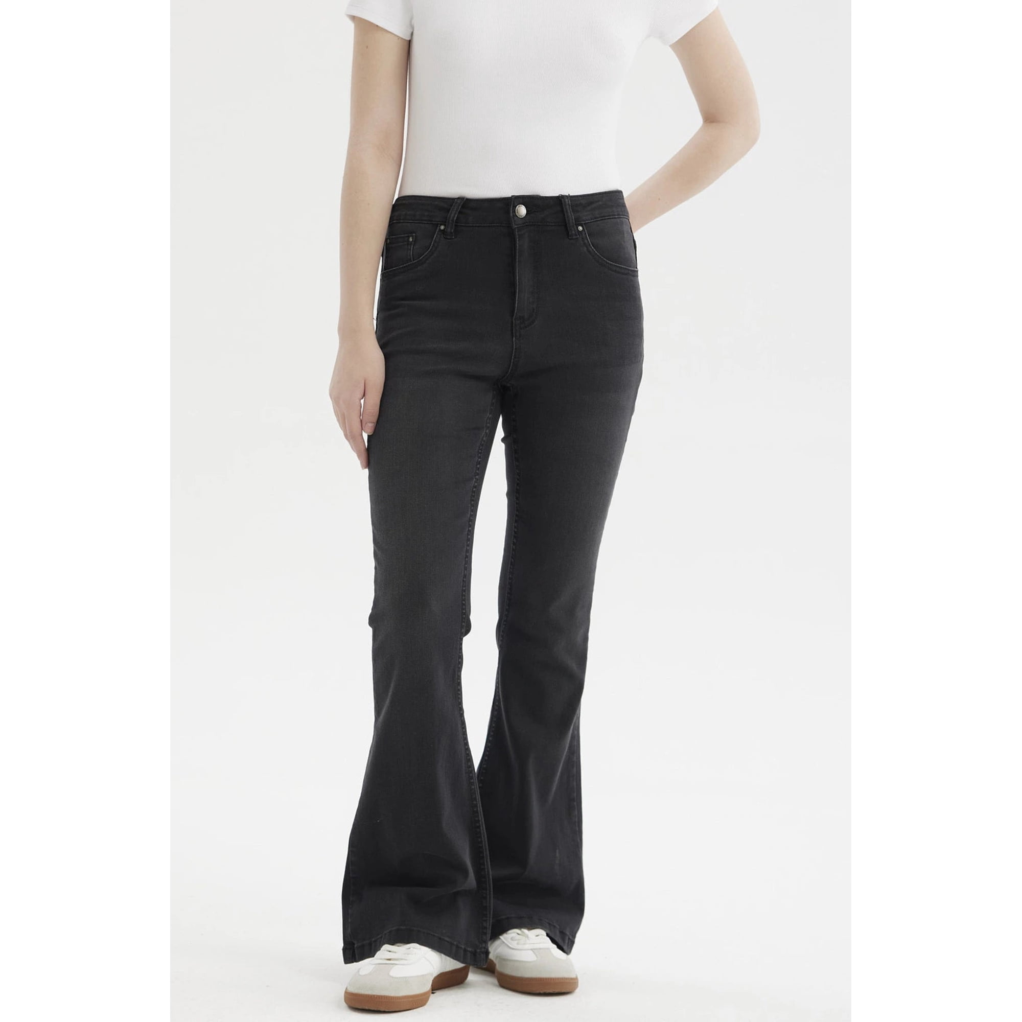 Fashionspark - Jeans Mujer Flare Vale Negro