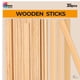 thumbnail image 1 of Palitos De Madera Para Manualidades De 26 Cm Madera De Haya 35 Piezas, 1 of 7