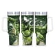 thumbnail image 1 of Hulk Vaso aislado de acero inoxidable con asa, diseño temático, regalo para familia, amigos y fans; incluye pajita y encaja en el portavasos estándar, 40 oz, 1 of 6