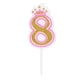 thumbnail image 3 of Velas de cumpleaños para niñas, coronas de fiesta, sin humo, para tartas, números de 0 a 8 años (8), 3 of 8