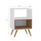 thumbnail image 2 of Mesa Apoyo Retro Blanco - Café, 2 of 4