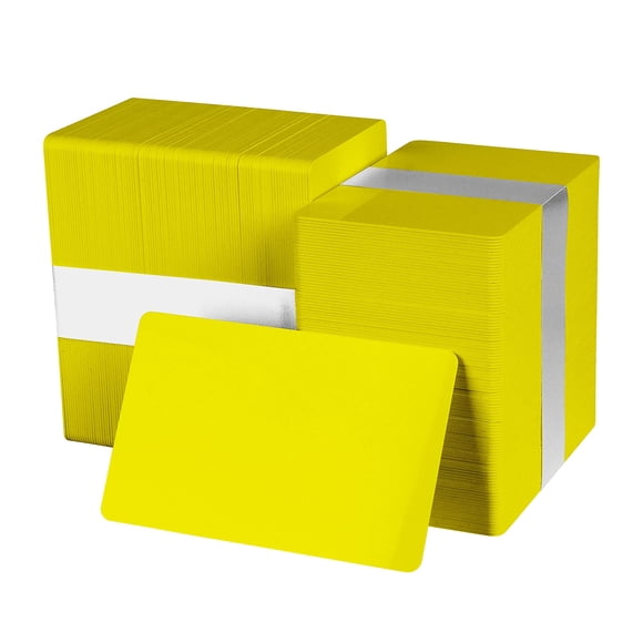 Tarjetas PVC easyIDea 86 mm x 54 mm 30 mil Amarillas Pack de 500