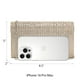 thumbnail image 2 of Bolso de noche de satén esmerilado Dasein Clutch Purse para mujer, 2 of 3