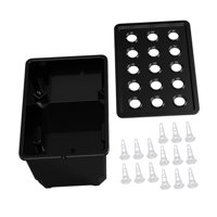 Ioensy - Kit De Sistema De Cultivo Hidropónico Con Contenedor Para Plantar En Balcones Y Parterres De Jardín, Color Negro.