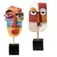thumbnail image 3 of 2 Piezas De Resina Artesanal Escultura Abstracta Hogar Estatua Moderna Para Bookace, 3 of 5
