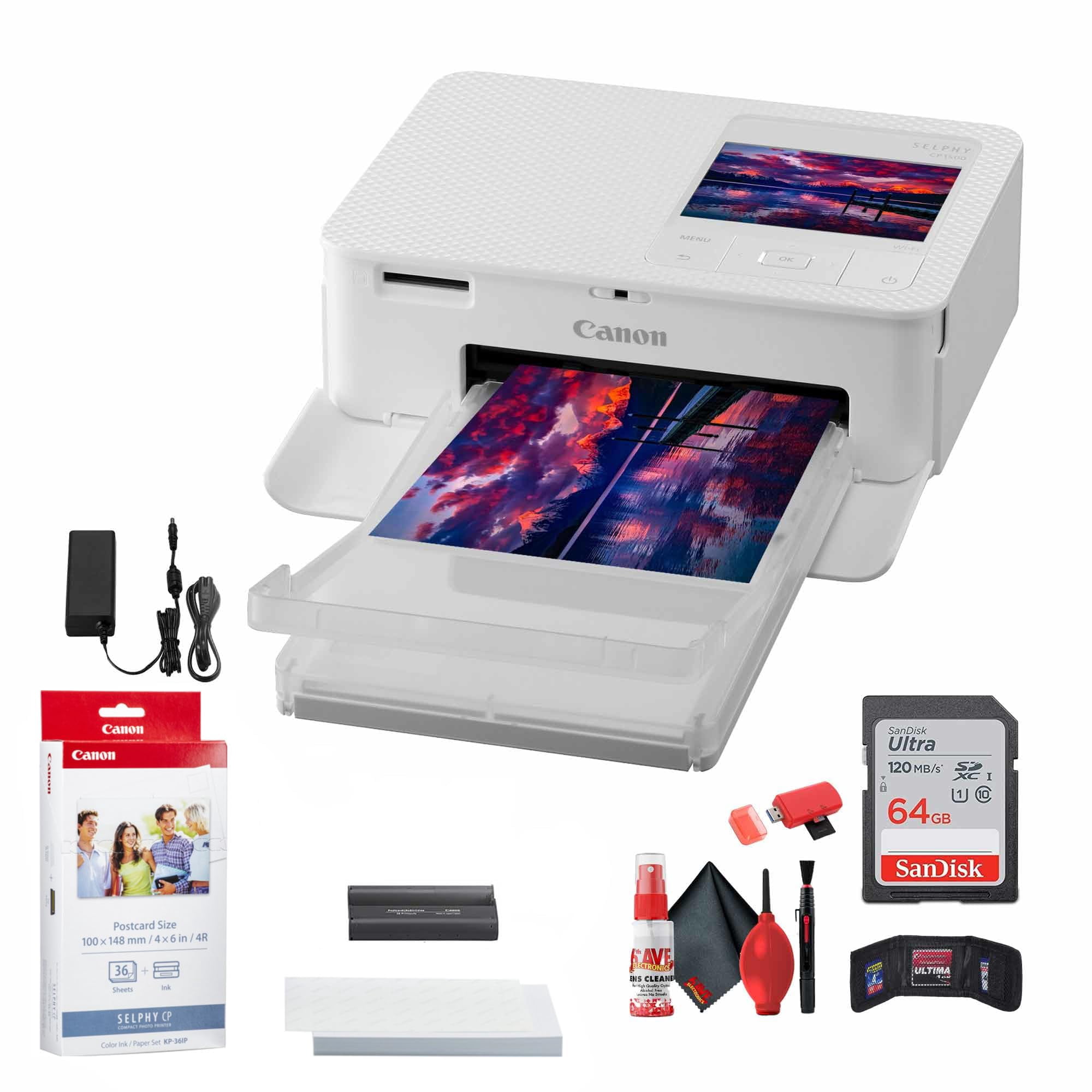 Impresora Fotográfica Compacta Canon Selphy Cp1500 Blanca +paquete