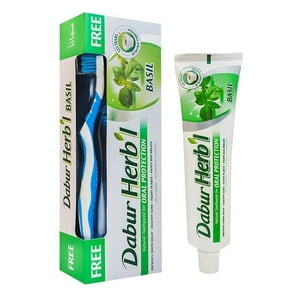 Dabur Amla - Pasta Dental Herb'L Albahaca + Cepillo De Dientes 150Gr