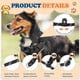 thumbnail image 3 of Collar Deslizante para Perros, Cuerda de Nylon Reflectante Sin Tirones con Tope Ajustable y Anillo de Parada, (L-26 Pulgadas, Negro, 2 Piezas), 3 of 7