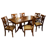 Muebles Santa Ana - Juego De Comedor 4 Sillas + 2 Sitiales London