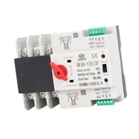 Magideal - Interruptor De Transferencia Automática De Doble Potencia 100A Resistente Al Desgaste Fácil Instalación Carcasa Ignífuga De Alta Seguridad Conmutación 100 A 3 Polos