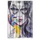 thumbnail image 1 of Cortina de ducha con diseño de grafiti y mujer hermosa, juego de cortinas de baño con ganchos, tamaño 48 x 72 pulgadas, 1 of 3