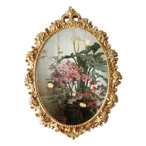 Bothyi - Marco De Fotos Adornado Estilo Vintage Resina Floral En Relieve Marco De Fotos Barroco