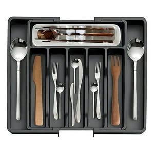 Genérica - Organizadores De Cubiertos Utensilios Cajon 8 Compartimento