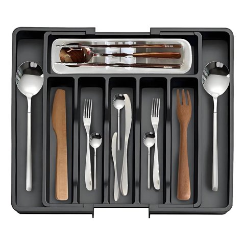 Genérica - Organizadores De Cubiertos Utensilios Cajon 8 Compartimento