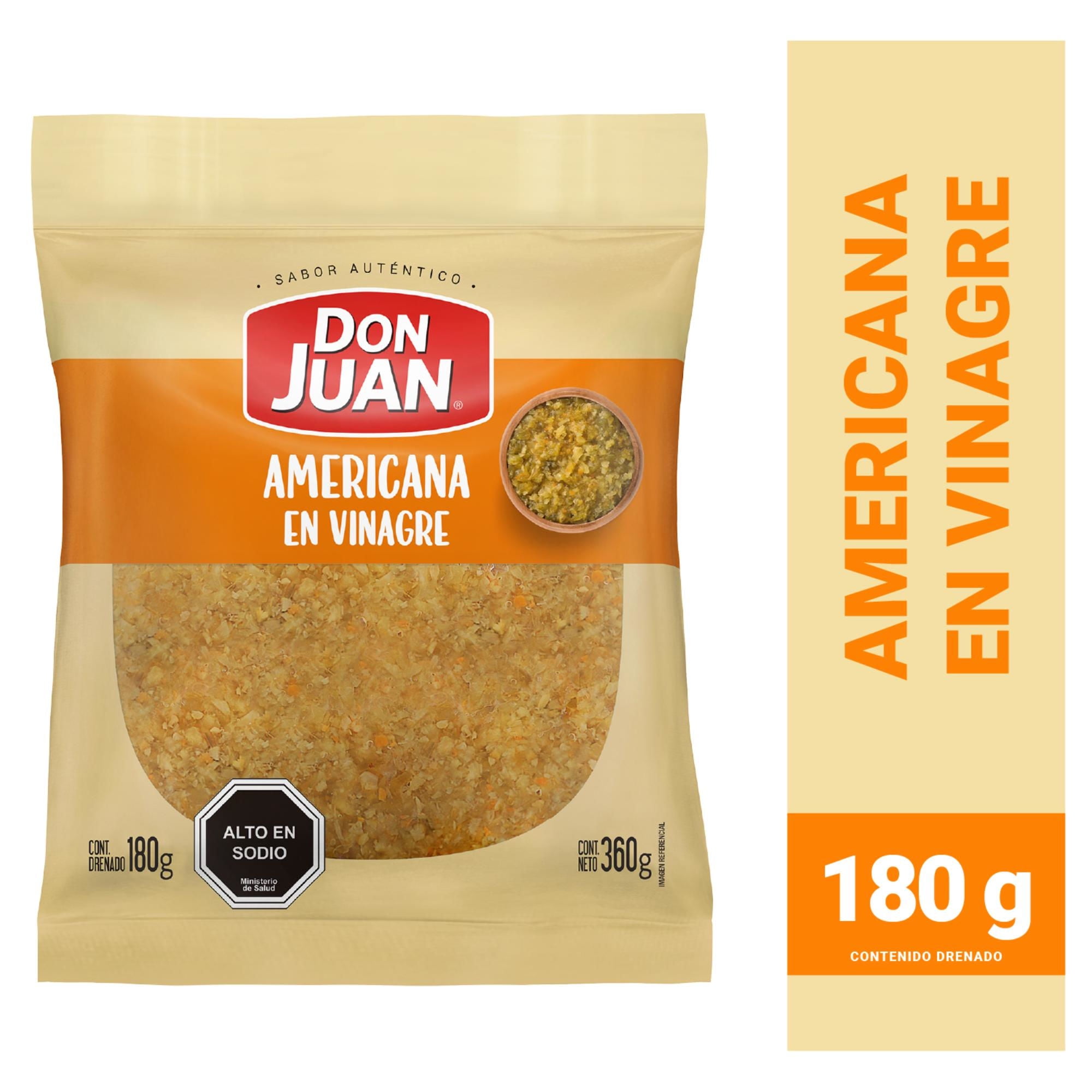 Americana En Vinagre Bolsa 200 g Don Juan