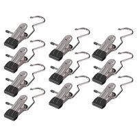 Bothyi - 10 Uds Colgador De Calcetines Clips De Toalla Colgador De Pantalones Para Fotos Corbatas Al Aire Libre Pantalones Cortos Negro