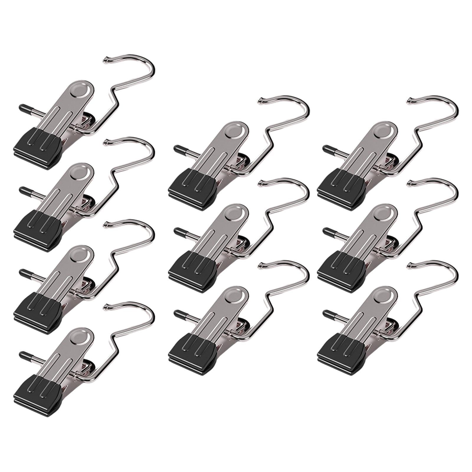 Bothyi - 10 Uds Colgador De Calcetines Clips De Toalla Colgador De Pantalones Para Fotos Corbatas Al Aire Libre Pantalones Cortos Negro