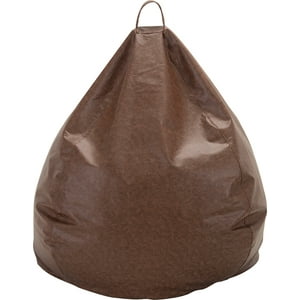 Máxima Design - Pouf Pera Infantil Café Eco Cuero 60X50X50 Cm