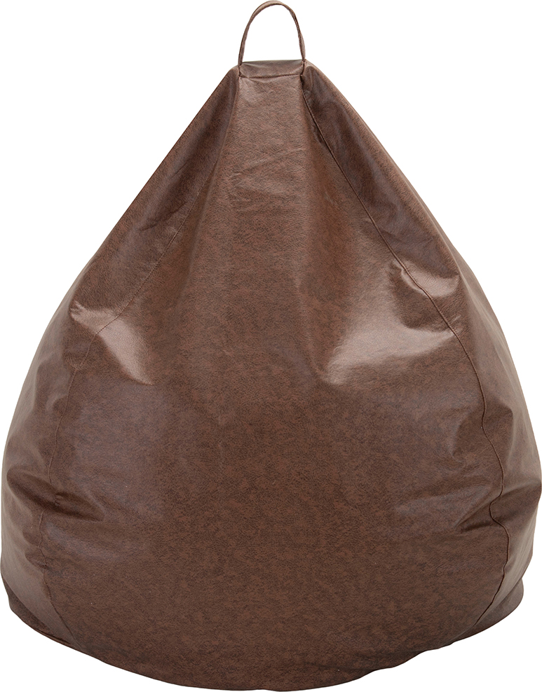 Máxima Design - Pouf Pera Café Eco Cuero 100X120X120 Cm