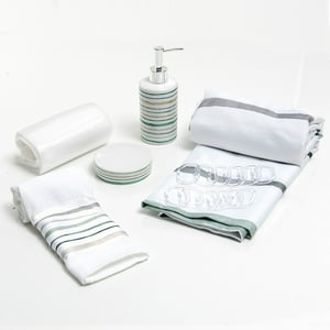 Mashini - Set Cortina Baño 6 Pzas Caja Lluta