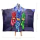 thumbnail image 2 of PJ Masks: Héroes en Pijamas Manta Capa con Capucha Anti-Bolitas, Manta de Lana Ártica Suave, Manta Portátil de Felpa Ligera y Lujosa, Poncho para Siesta en Casa y Oficina, 100*130cm, 2 of 6