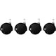 thumbnail image 1 of Ruedas giratorias Caster Chair Company 5 cm poliuretano - juego de 4, 1 of 9