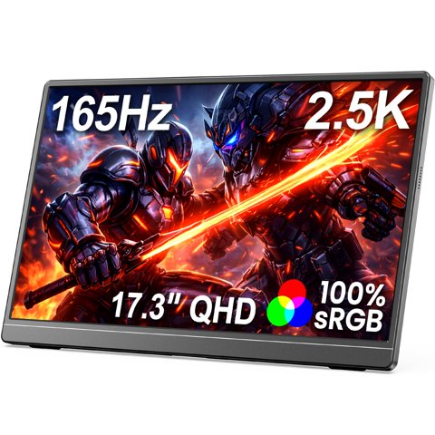 Monitor Portátil Mnn De 17,3"" 2.5K Qhd 165 Hz Ips Usb-C