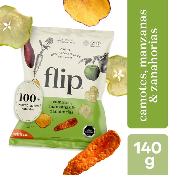 Chips camote zanahoria manzana, 140 g