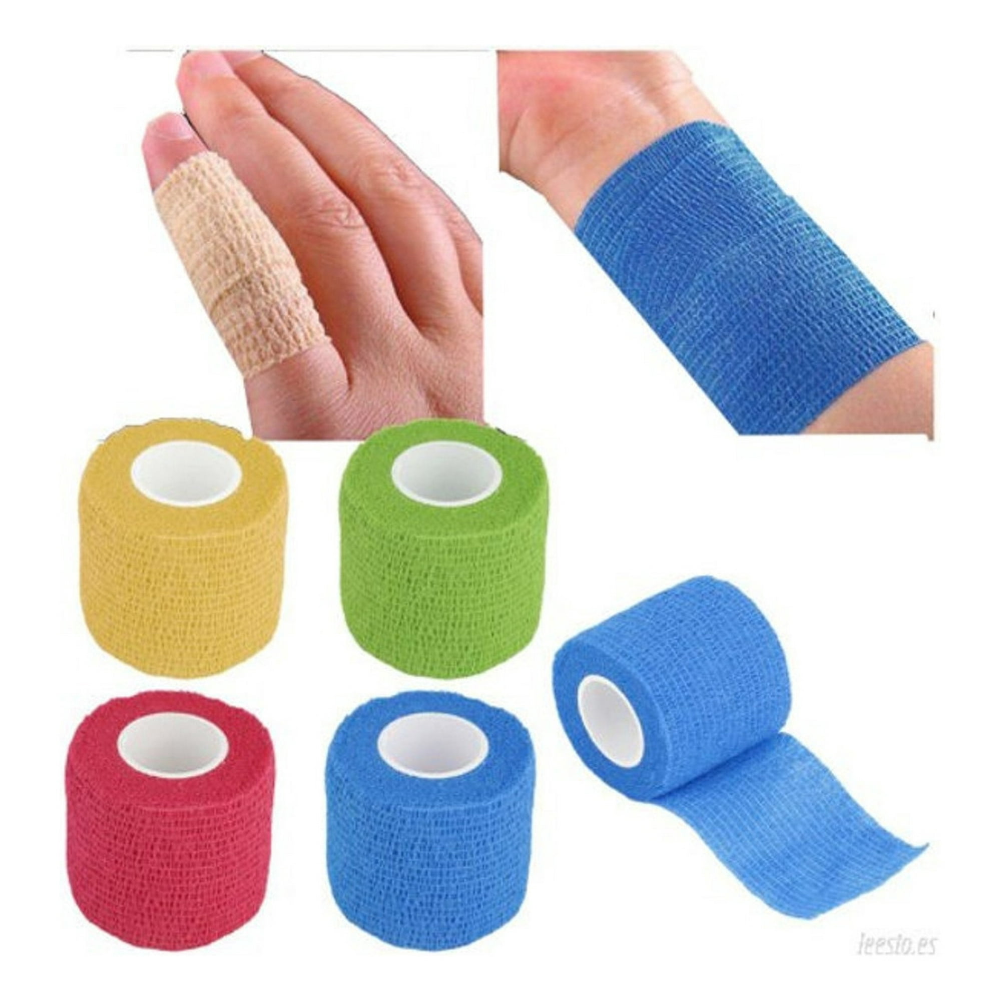 Genérico - Set 10 Vendas Coban Elástica Primeros Auxilios 5cmx4,5m Lau