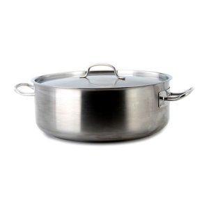 Cacerola Baja Con Tapa 27Lt Acero Inoxidable 45X17Cm Lacor