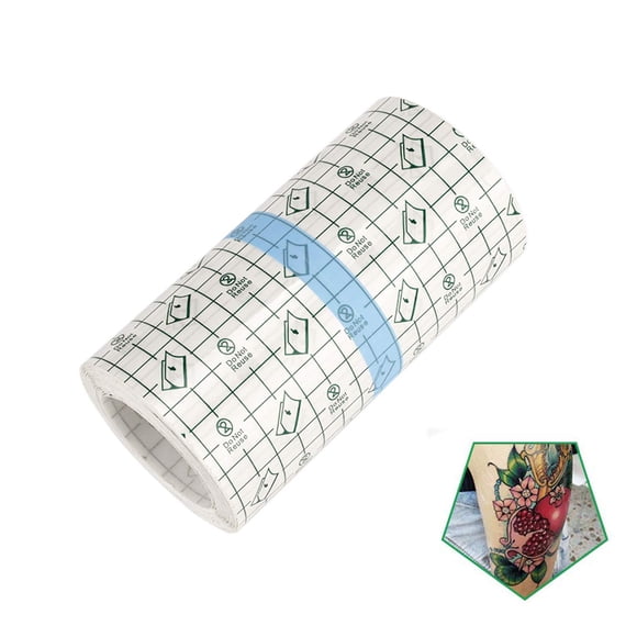 Rollo de vendaje Flatoedu para después del tratamiento de tatuajes, 6 x 10 yardas, impermeable