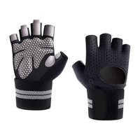 Magideal - Guantes De Entrenamiento, Manoplas De Entrenamiento, Cómodos, Resistentes Al Desgaste, Guantes De Medio , Guantes De Yoga Para Ciclismo, Dominadas M