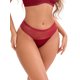 thumbnail image 1 of INSPIRE CHIC Ropa interior femenina de encaje de malla transparente de cintura media, transpirable, ligera y sin costuras, L Rojo Vino, 1 of 4