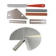 thumbnail image 1 of herramientas de guitarra traseros mecedora + archivo de trastes + piedra de afilar + protector de diapasón + calibre, 1 of 5