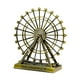thumbnail image 5 of Escultura Moderna De La Estatua De La Rueda De La Fortuna Giratoria Para El Estante Del Gabinete De La TV De La Mesa Bronce, 5 of 5